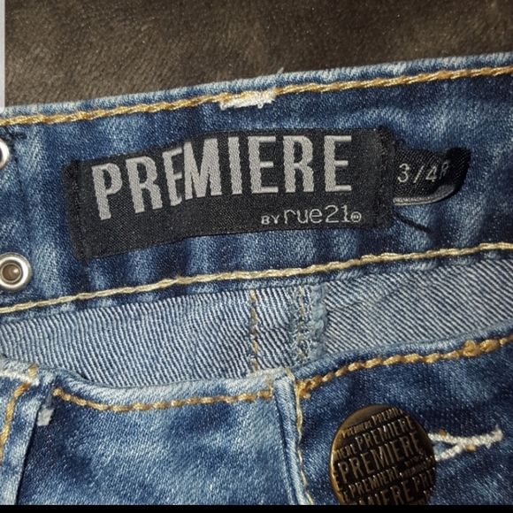 PREMIERE RUE 21 EMBELLISHED SKINNY JEANS ~ NEW - Picture 6 of 8